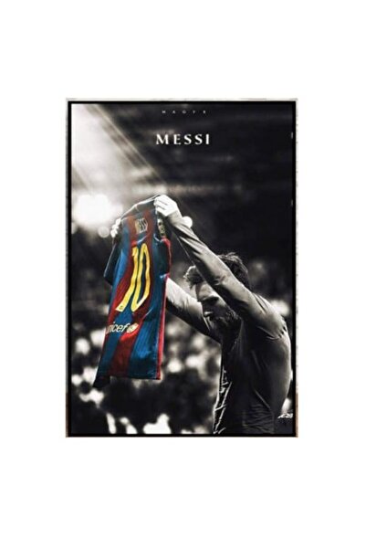 ALAYRA International ALAYRA Football Sport Star Lionel Messi Retro Framed Can...