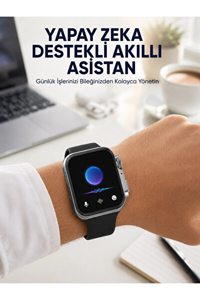 Epilons Modern Tasarımlı Akıllı Saat Uzun Pil Süresi Ve Net Ekran Yeni Nesil