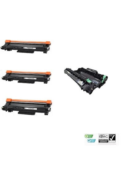 Ulm Cart Set 1 drum unit compatibil DR2590 DR-2590, 15000 pagini + 3 cartuse ...