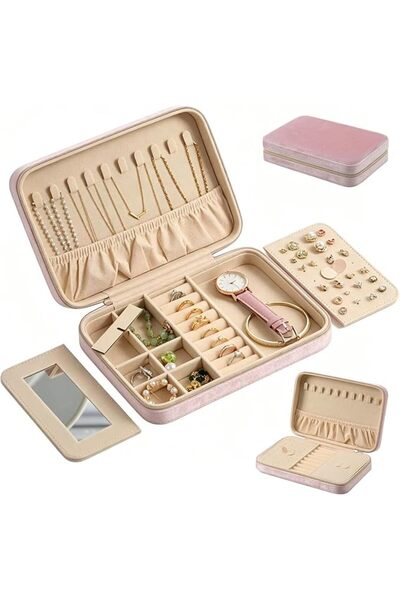 GENERAL Travel Jewelry Box, Portable Jewelry Case, Travel Jewelry Organizer C...