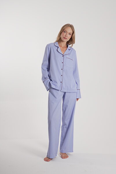 COLORDS Women's Thin Striped Pajamas Set