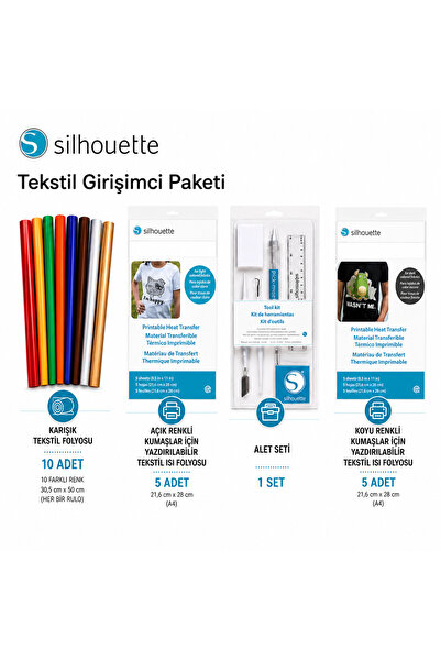 Silhouette Tekstil Paketi