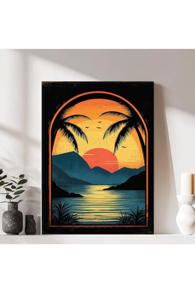 ALAYRA International Signtouch Natural Mountain Landscape Wrap Framed Canvas ...