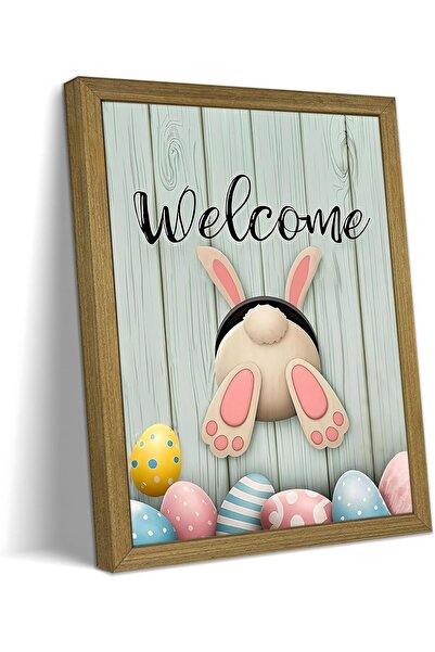 ALAYRA International ALAYRA Easter Bunny Oil Cute Rabbit Eggs Spring Wall Art...