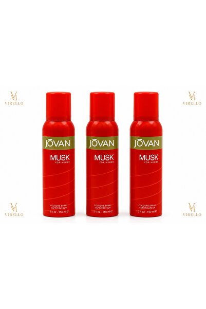 Jovan Set 3 Spray-uri Parfumate Musk pentru Femei – 150 ml/buc