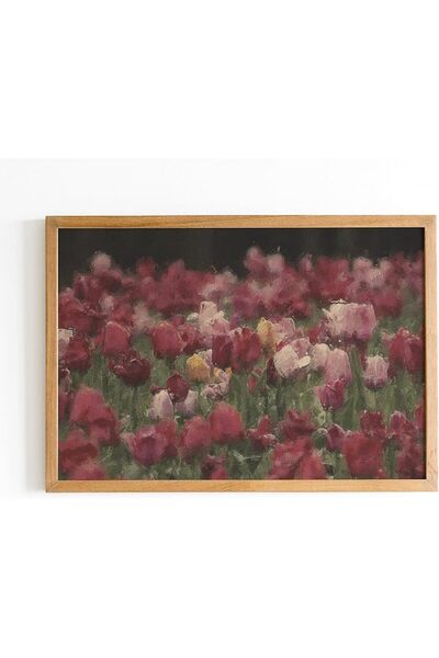 ALAYRA International Signtouch Flower Valley Canvas Wall Art Outer Frame 30x4...
