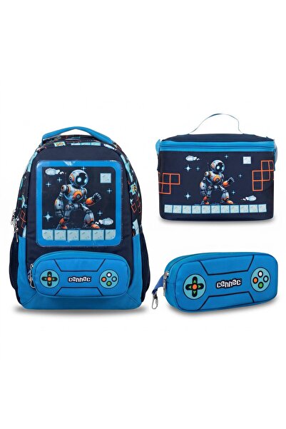 ÜMİT ÇANTA Cennec School Bag Set with Thermal Pencil Case, 3-Piece Quality Set
