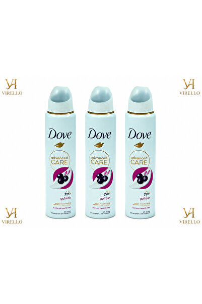 Dove Set 3x Advanced Care Go Fresh – Deodorant Spray Femei, Acai Berry & Wate...