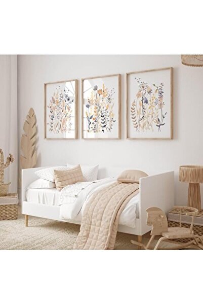 ALAYRA International ALAYRA Modern Wall Art Set of 3 Outer Frame 60x80 cm