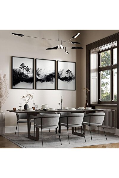 ALAYRA International Signtouch Asian Inspired Wall Art Set of 3 Outer Frame 4...