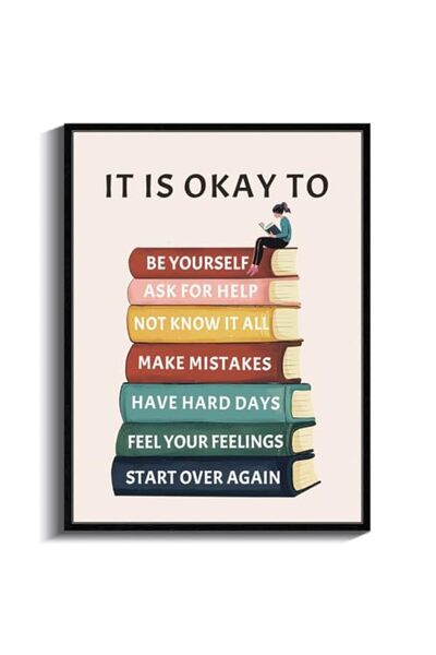 ALAYRA International ALAYRA Inspirational Classroom Therapy Canvas Wall Art O...