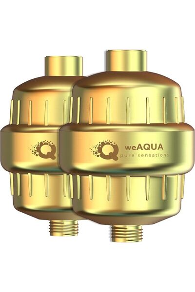 WEAQUA Wyaqua Premium Shower Filter for Hard Water, 2-Pack - Removes Chlorine...
