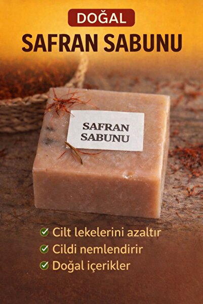 JASPER 9-Pack Pure Saffron Soap Natural Saffron Soap Without Additives for Ha...
