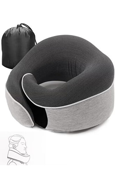 GGEROU Travel Neck Pillow Memory Foam U Shaped Neck Support 100% Pure Memory ...