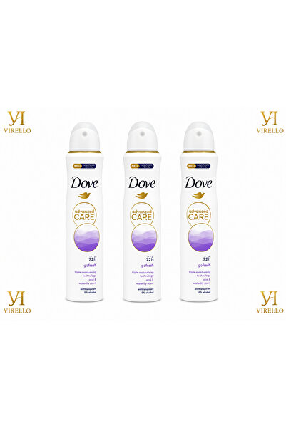 Dove Set 3x Advanced Care Go Fresh – Deodorant Spray Femei, Acai & Waterlily,...