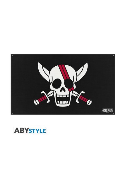 Abysse One Piece – Σημαία των Πειρατών των Κόκκινων Μαλλιών (70εκ.Χ120εκ.) (A...