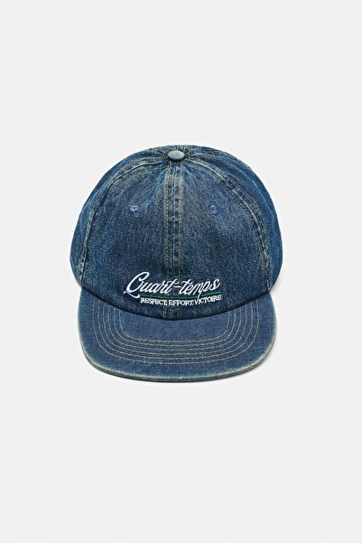 Pull & Bear Nakışlı denim şapka