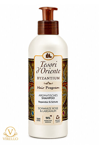 TESORİ d’Oriente Byzantium Hair Program – Șampon Aromatic cu Trandafir Negru ...