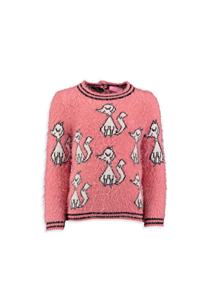 LC Waikiki Pulover tricotat pentru fete cu guler rotund cu model