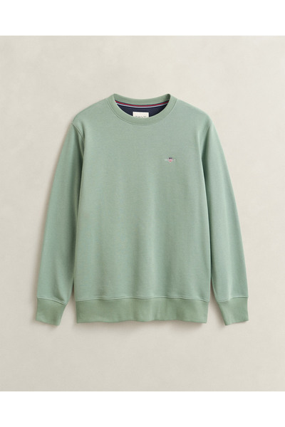Gant Erkek Yeşil Regular Fit Sweatshirt