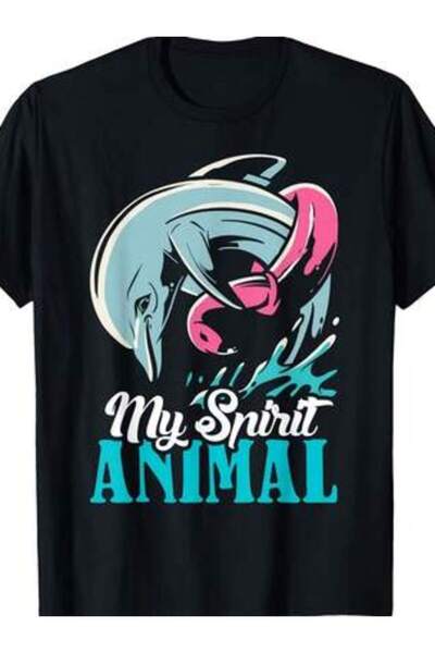 2BIR Dolphin Saying My Spirit Animal T-Shirt