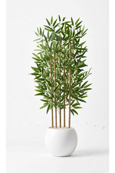 RUZGARCİCEK Rüzgar Yapay Çiçekçilik 150 cm 5li Bambu Küre Saksida