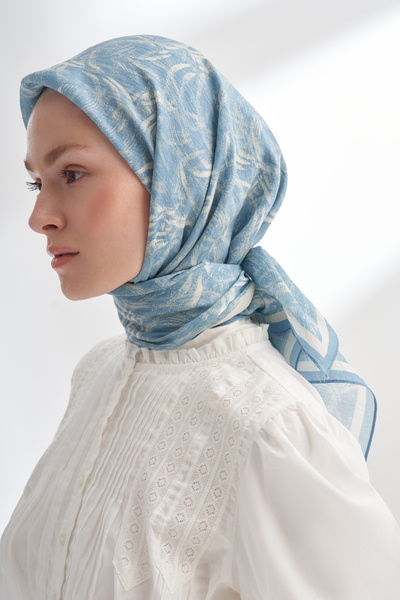 ARMANDA ENDLESS WAVES DESEN THE TENCEL EDIT EŞARP - BEBE MAVİSİ