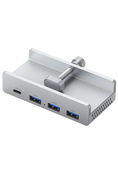 Alfais 6081 Alüminyum 4 Port Çoklayıcı Usb 3.0 Type C Hub 5Gbps Veri Aktarım Güç Destekli Dock Çoğaltıcı