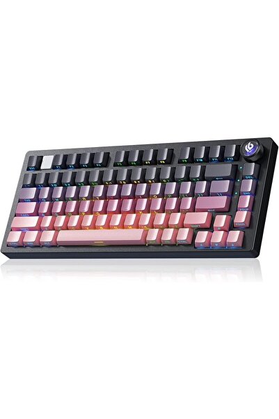 GENERAL Leopug X Ola Hi75C Pro Aluminum Gaming Mechanical Keyboard with Knob ...