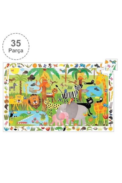 djeco Classic Puzzle 35 Pieces - Jungle
