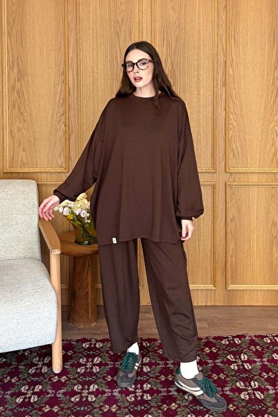Ceylan Otantik Bitter Brown Shalwar Suit