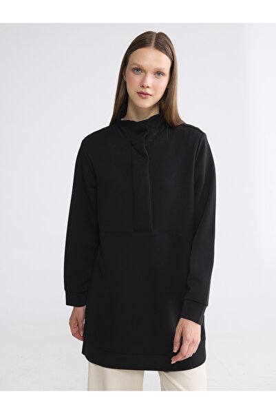 LC Waikiki Mock Neck Soft Touch Women's Sweatshirt Tunic