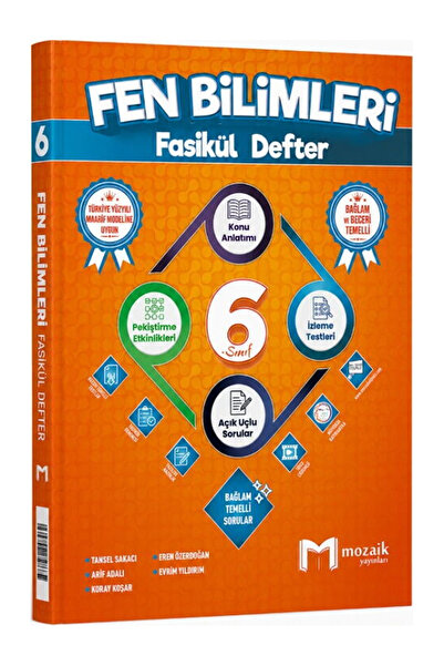 Mozaik Yayınları 6. Sınıf Fen Bilimleri Fasikül Defter 2027