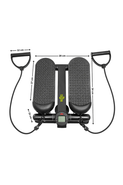 Rebuwo Kardiyo ve Sıkılaşma Seti - Mini Stepper + El Bilek Ağırlığı + 5'li Direnç Bandı + Atlama İpi
