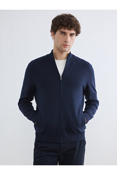 LC Waikiki Cardigan tricotat pentru bărbați, cu guler ridicat și croială stan...