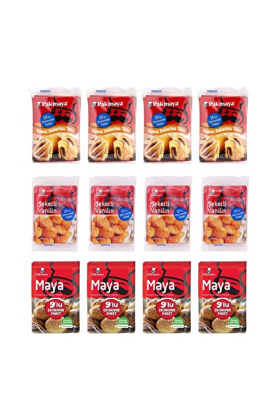 Pakmaya Kabartma Tozu - Vanilya - Instant Maya 12 li Karma Paket
