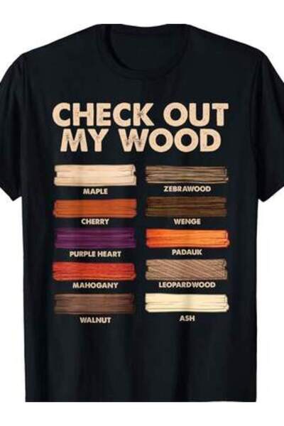 k222 Funny Woodworking Design For Men Women Carpentry Woodworker T-Shirt