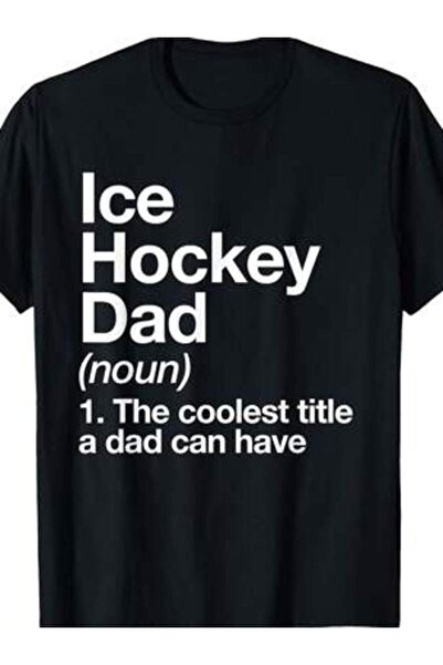 k222 Ice Hockey Dad Definition Funny Sports T-Shirt