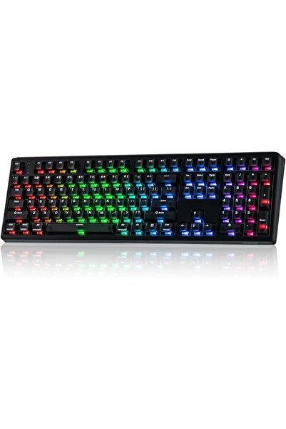 GENERAL كيبورد إيبوميكر بلوتوث HE108 لاسلكي مع هول إيفكت و RGB و مقاوم للماء ...