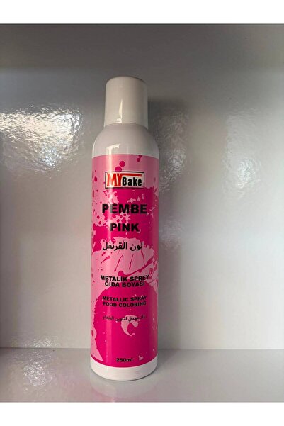 Genel Markalar MyBake Pembe Metalik Sprey Gıda Boyası 250 ml