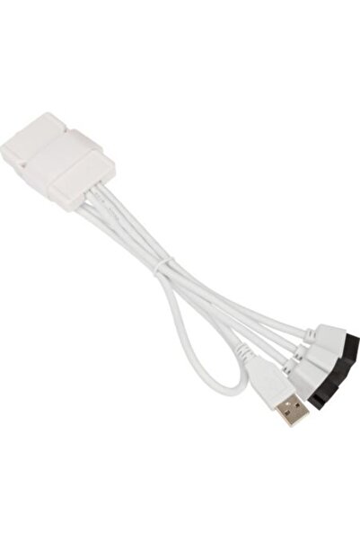 Lian Li PW-U2TPAW USB 2.0 Διανομέας 1 σε 3 Θύρα Τύπου Α Αρσενικού Τύπου Λευκό