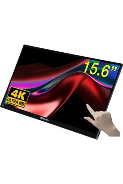 Verbatim LCD LED 15.6 " 32238 Φορητή Οθόνη Αφής 4K UHD Μαύρο