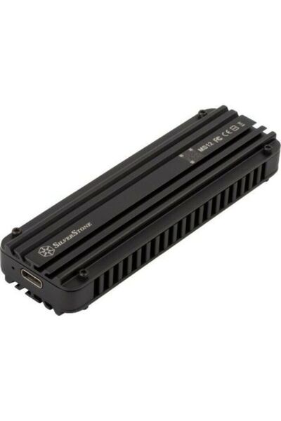 SilverStone Εξωτερική Θήκη M.2 SST-MS12 USB 3.2 Gen2x2 Type-C Μαύρο