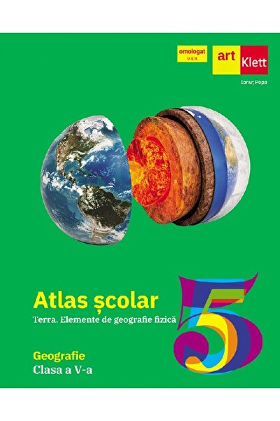 Grupul Editorial Art Atlas geografic scolar. Terra. Elemente de geografie fiz...