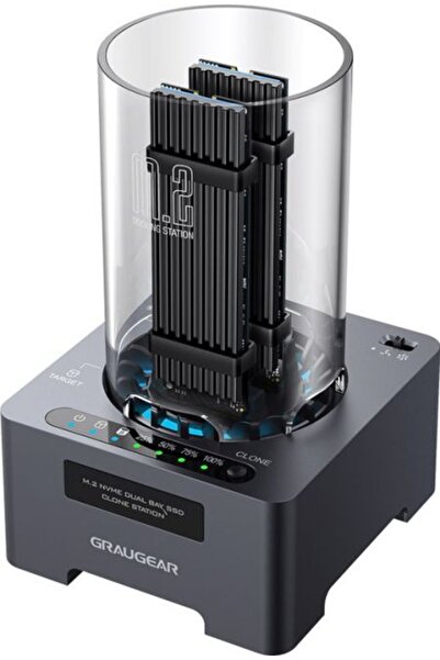 Graugear M.2 Σταθμός Σύνδεσης G-M2DK-CL-20G USB-C 3.2 Gen2x2 Μαύρο