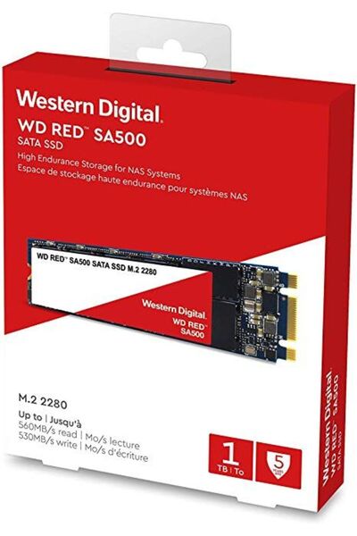 WESTERN DIGITAL 1TB Κόκκινο SA500 WDS100T1R0B Μονάδα Στερεάς Κατάστασης SATA ...