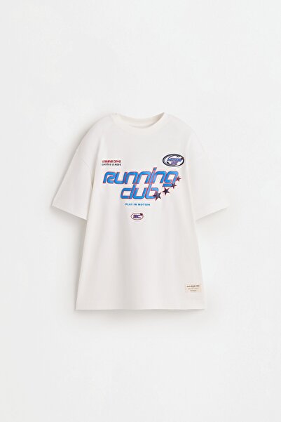 LEFTIES Kabartma desenli t-shirt