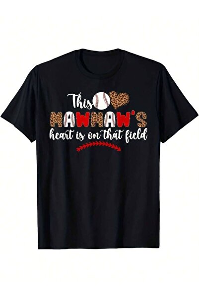 k222 تي شيرت On That Field Of A Baseball Player Mawmaw هدية للجنسين، ناعم، قا...