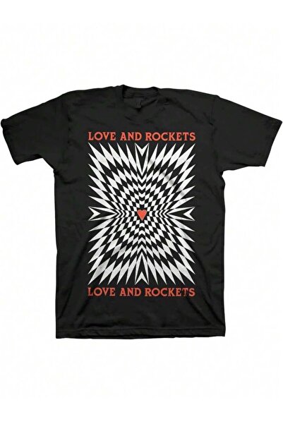 k222 Love And Rockets Men's Illusory Motion T-Shirt | Officially Licensed Mer...