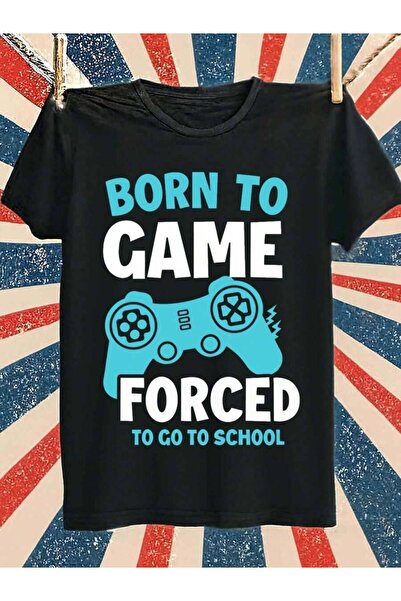 25W تي شيرت رجالي للألعاب من Born To Game - قطن 100% بوزن 180 جرام لكل متر مر...